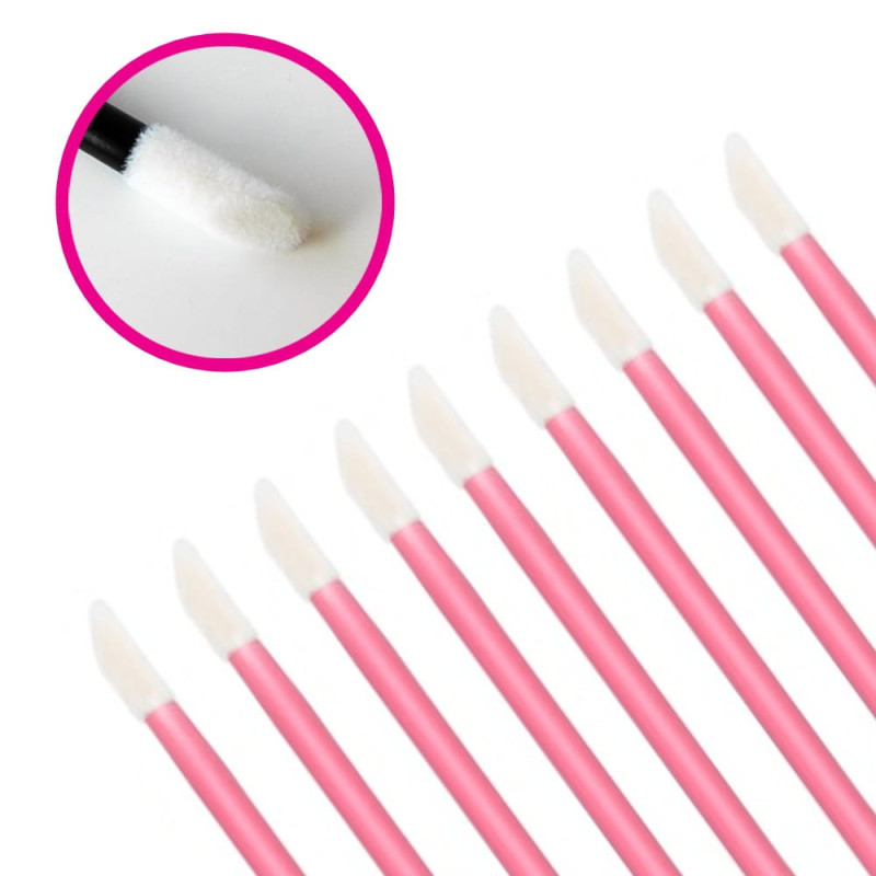 Veluuraplikaatorid ilma ebemeta ripsmetele Roosa 50 tk