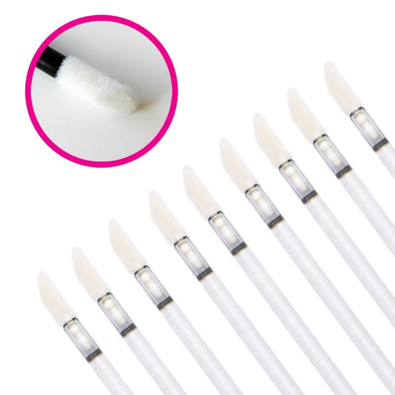 Veluuraplikaatorid ilma ebemeta ripsmetele Läbipaistev 50 tk