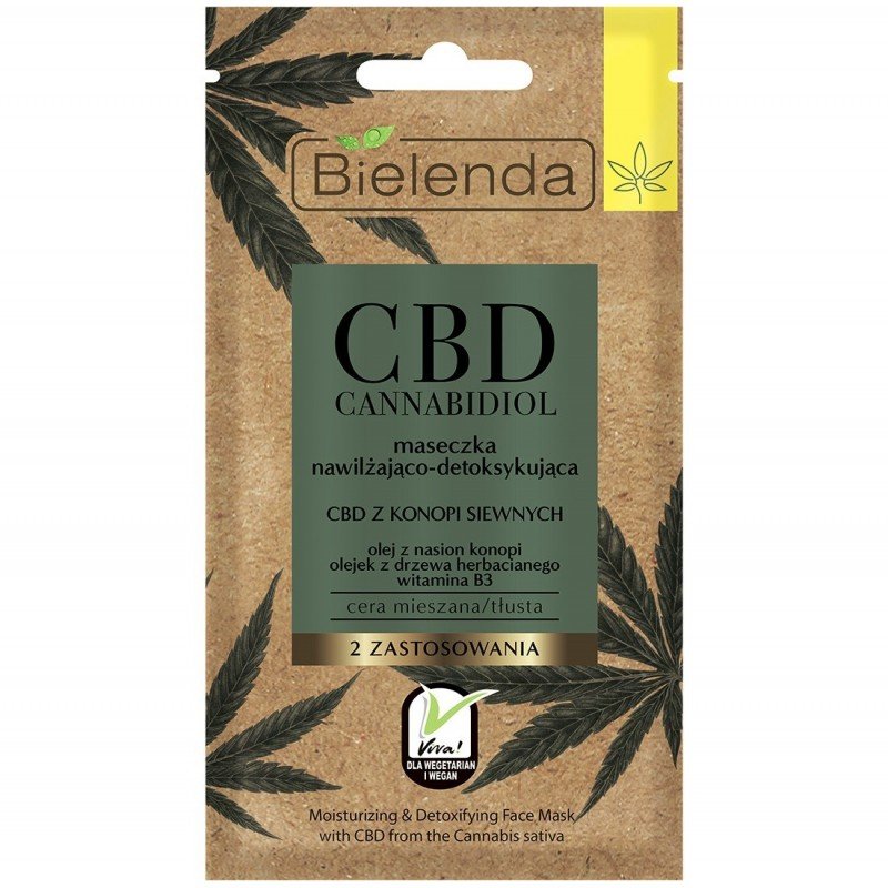 Bielenda CBD Cannabidiol Moisturizing and detoxifying mask