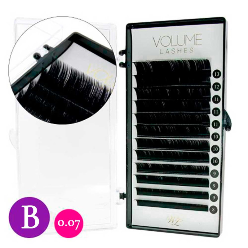Ripsmed - B-curl - 0,07 - Mix 8-13mm - Volume Wonder Lashes