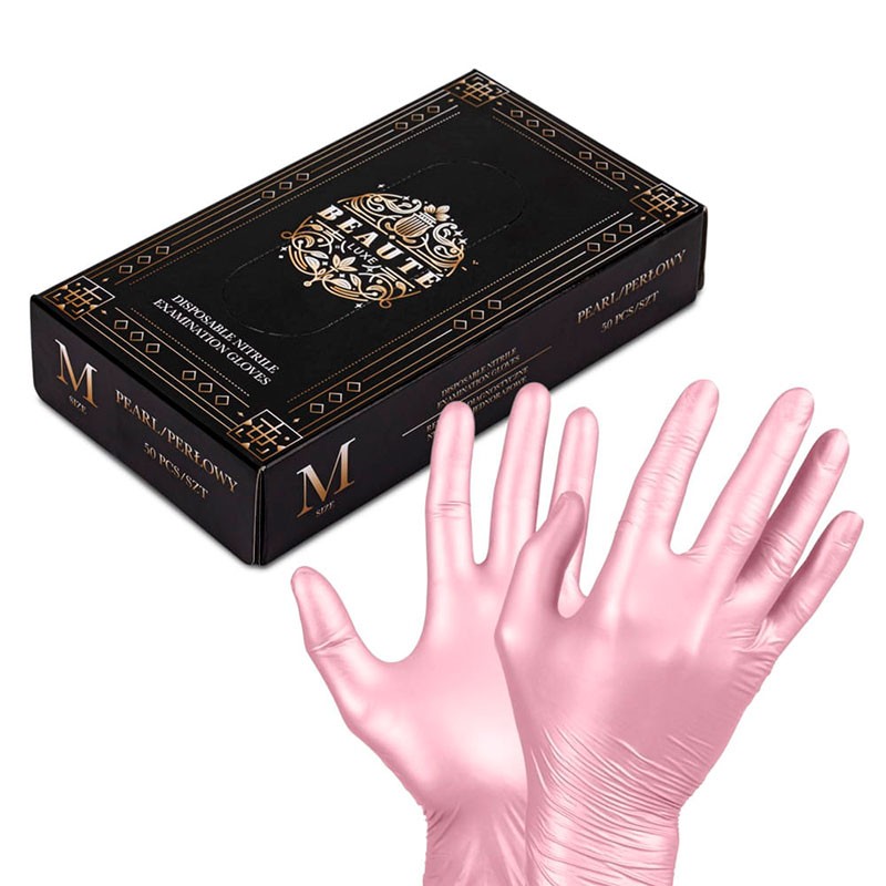 Nitriilkindad Beaute Luxe - Pärlmutter - 50 tk. M