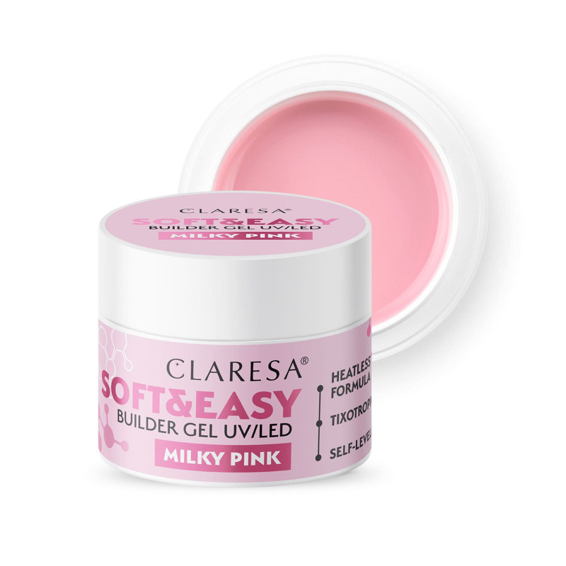 Builder gel Claresa SOFT&EASY milky pink